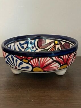 Talavera Mexican Pottery Salsa Bowl